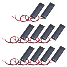 0.08w Zaplyte 676766743897 10 Pcs 0.5v 160ma Mini Solar Panels With 2 Cable 53mm X 18mm