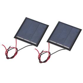 Zaplyte 676766743903 2 Pcs 1.5v 0.225w 150ma Mini Solar Panels With Cable 45mm X
