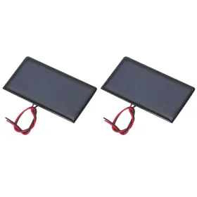 Zaplyte 676766744382 2 Pcs 5v 0.3w 60ma Mini Solar Panels With Cable 68mm X 37mm