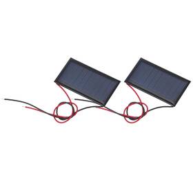 Zaplyte 676766744498 2 Pcs 5v 0.225w 45ma Mini Solar Panels With Cable 53mm X 30mm