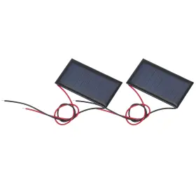0.225w Zaplyte 676766744498 2 Pcs 5v 45ma Mini Solar Panels With Cable 53mm X 30mm