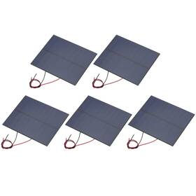 Zaplyte 676766744535 5 Pcs 5v 1.15w 230ma Mini Solar Panels With 2 Cable 100.8mm X 82.5mm