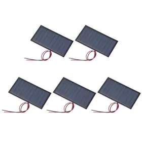 0.45w Zaplyte 676766744603 5 Pcs 5v 90ma Mini Solar Panels With 2 Cable 80mm X 45mm