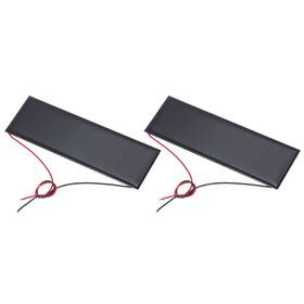 Zaplyte 676766744771 2 Pcs 6v 0.6w 100ma Mini Solar Panels With Cable 120mm X 38mm