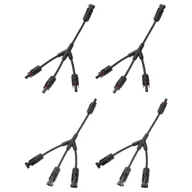 Zaplyte 679209259306 2 Set Solar Panel Connector Y Branch 3 To 1 Parallel Splitter Way