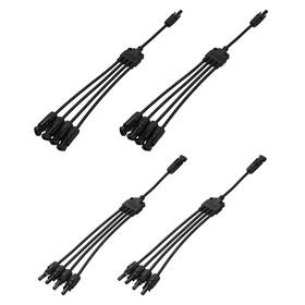 Zaplyte 679209259320 2 Set Solar Panel Connector Y Branch 4 To 1 Parallel Splitter Way
