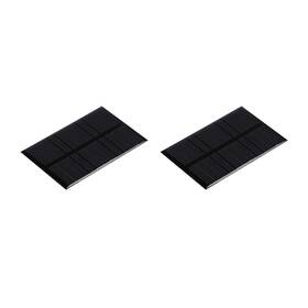 Zaplyte 746453565726 2 X Mini Solar Panel Cell 5.5v 120ma 0.66w 84.5mm 55.5mm