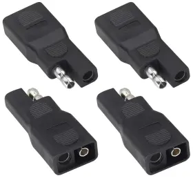 Zdycgtime 738635728715 Sae To Polarity Reverse Adapter 2pin Connector Extension Solar Panel