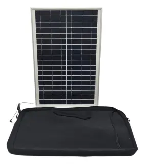 Zbr-25p Zebra Energy 25w Mono Solar Panel Off-grid Battery Power Rv Boat Camp With Bag