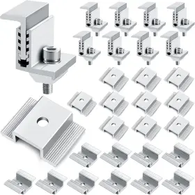 Zhengmy 313108381347 Solar Panel Mid Clamps 1.06 Inch Bracket Aluminum