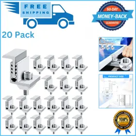 Zhengmy 445025384347 Solar End Clamp Panel Mounting Z Bracket Mid Clamps Aluminum Rail Clam