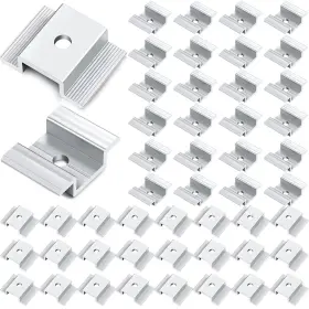 Support-02 Zhengmy Solar Panel Mid Clamps Aluminum Bracket 48 Packs Easy Install Durable Connection