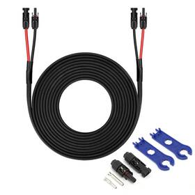 Zhong Hua Jiang B0dzx556qk 30ft 10awg Solar Panel Extension Cable With Female Male Connectors And Sleeving