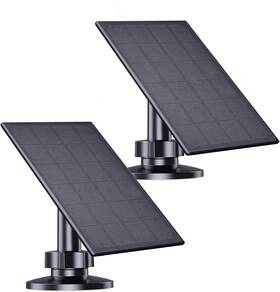 Zivif 744110110005 Solar Panel For Security Camera 2w Charger With Micro Usb And Usb-c P