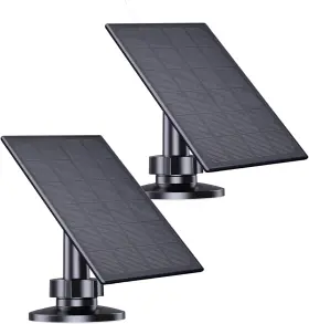 Zivif 744110110005 Solar Panel For Security Camera 2w Charger With Micro Usb And Usb-c P