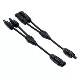 Zookoto Mc4-y-mff-fmm-1pair Solar Connector Y Branch 1 To 2 3-way Adapter Splitter Mff-fmm