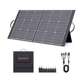 Zoupw-qz100w Zoupw 100w Portable Solar Panel For Power Station 9bb Ultralight Foldable Cha