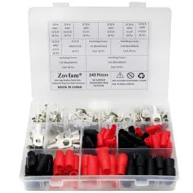 Zovfam 313034995908 Battery Cable Lugs Great For Distribution Box Marine Golf Carts Solar Panels