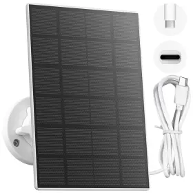 Spa3n-3w Zumimall Solar Panel For Security Cameras Type C Port -1 Kit