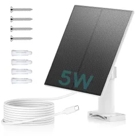 Zm-5wspa3n Zumimall 5w Solar Panel For Security Cameras Wireless Outdoor With Micro Usb And Type-c