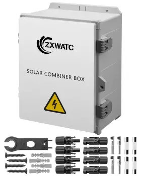 Spvcbsta0506 Zxwatc Solar Pv Combiner Box 6 String Upgraded 25a Fuse And 125a Circuit Breaker Sup