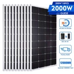 Pfctart 12V 200W 400W 2000W Solar Panel Battery Charge For Caravan Home Rv Boat New. Price: $567.99.