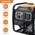 Oxseryn Equipment 4400 Watts Inverter Generator Gas Powered, Portable New. Price: $280.00.