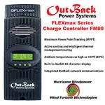 Outback Power FM80 Flexmax 80A Mppt Solar Charge Controller (stock Is Limited) New. Price: $589.95.