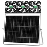 Pqins Solar Greenhouse Fan Kit, 30W Large 5" New. Price: $60.82.