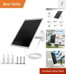 6W Solar Panel Charger, With Micro & Usb-c Port For Dc 5V Out... New. Price: $23.99.