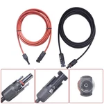 Pair 10 Feet 12 Awg Black And Red Solar Panel Extension Cable Wire Connector New. Price: $16.40.