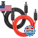 Solar Panel Extension Cable - 8AWG 20FT Wire Cord Gauge Pv With Fem New. Price: $90.92.