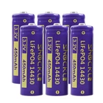 Funkawa (6-PACK) Shockli 14430 3.2V 450MAH LIFEPO4 Rechargeable Solar Battery... New. Price: $16.82.