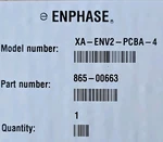 Enphase XA-ENV2-PCBA-4 Circuit Board Green Assembly Part Number 865-00663 New. Price: $324.97.