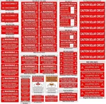 62-PACK Solar Pv System Label Kit Code 2020/2023 Compliant Photovoltaic Sti... New. Price: $40.51.