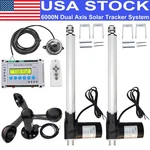 Szmwkj Dual Axis Solar Tracker +6000N 12" Linear Aactuator Controller Sensor Kit New. Price: $209.99.