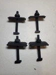 Lot Of 4 Unirac Solar Mount Mid Clamps 30-36MM Dark #302029D Open. Price: $14.99.