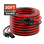 Uimoso 30FT Solar Panel Extension Wire With Female & Connectors 10AWG 1PAIR New. Price: $39.89.