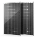 HQST-100W 12V Monocrystalline Solar Panel, High Bifacial 2PCS, Black New. Price: $141.50.