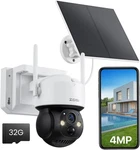 Zosi Wireless 32GB Card 4MP Security Battery Wifi Solar Panel Ptz Camera System New. Price: $89.99.