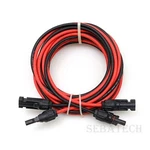 True Silicone Wire 10AWG Solar Panel Extension Cable Connectors Black Red. Price: $9.99.
