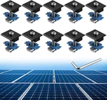 10PCS Solar Panels Mid Clamps For Unistrut, Aluminium Brackets 30MM/ New. Price: $34.38.