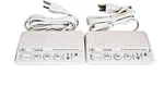 Ground Wire Power-line 3 Channels Intercom System, Two Stations Set. White New. Price: $80.46.