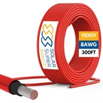 1500V High-voltage Pv Wire 300FT 8AWG Waterproof Tinned Copper Solar Cable New. Price: $533.99.