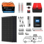 Acopower Lithium Battery Mono Solar Complete System With And Inver New. Price: $1988.00.