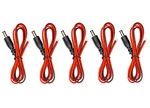 (5) Pack Of 3FT. 2.1MM X 5.5MM Barrel Power Plug To Bare Open Ended Cables New. Price: $12.00.