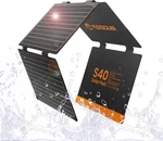 Flexsolar 40W Portable Panel With Usb-c Pd 18W, Usb-a QC3.0 Ports IP67 New. Price: $39.99.