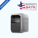 Ecoflow Delta 3 Plus 1024WH 1800W Portable Power Station Lfp Battery Refurbished Certified. Price: $598.75.