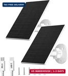 Futurezen 2W Solar Panel For Security Cameras, 5V Charger Rechargeable New. Price: $29.38.