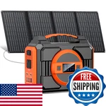 Apowking 300W Portable Solar Generator Power Station W/ 40W Panel New. Price: $344.81.